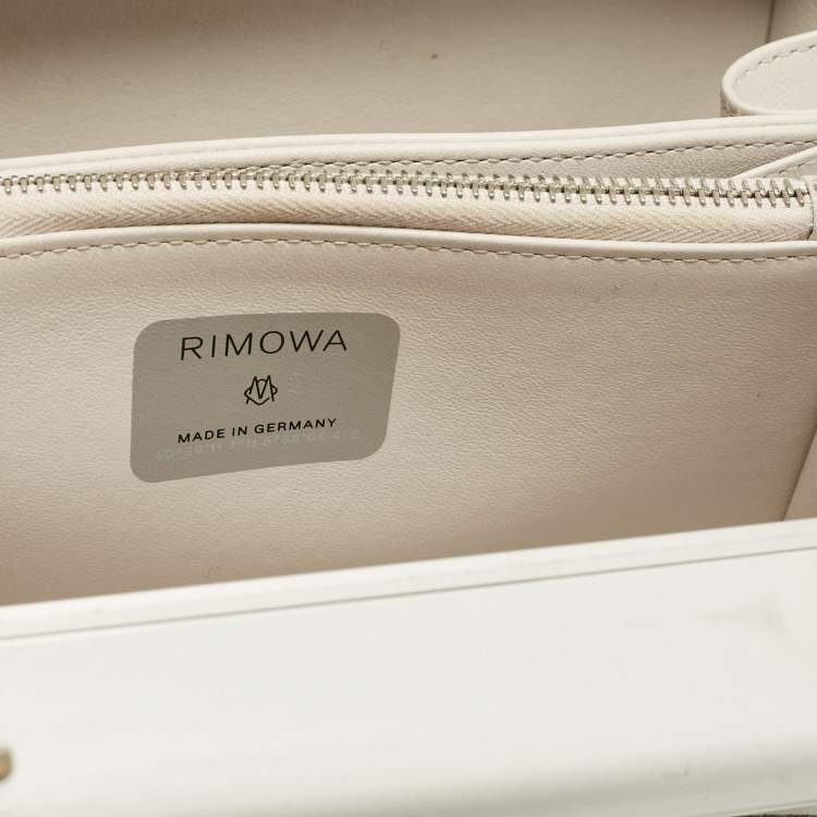 Pre Owned Christian Dior x Rimowa Silver Aluminum and Leather Personal Clutch Bag