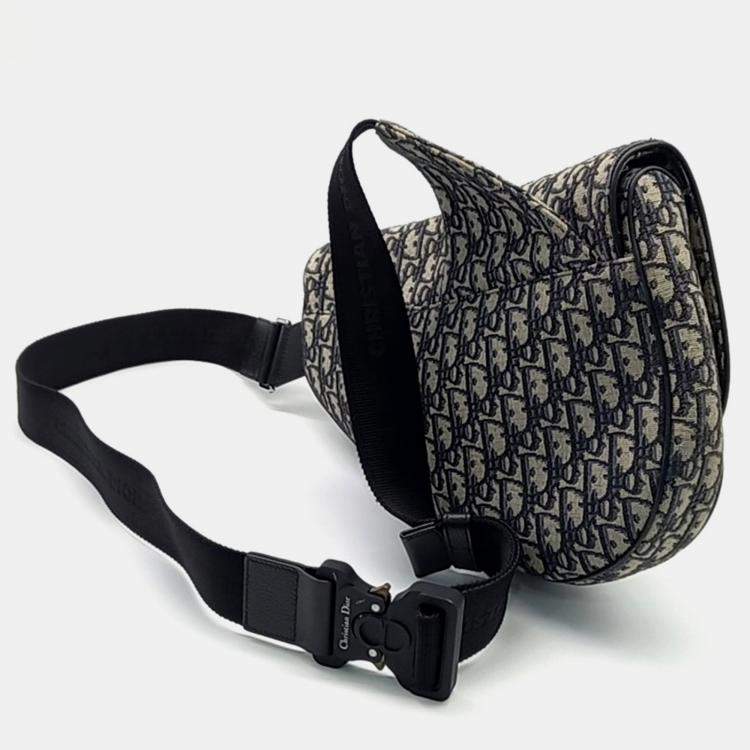 Pre Owned Dior Homme Oblique Maxi Saddle bag