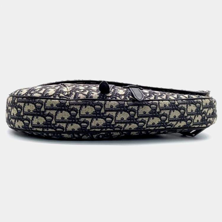 Pre Owned Dior Homme Oblique Maxi Saddle bag