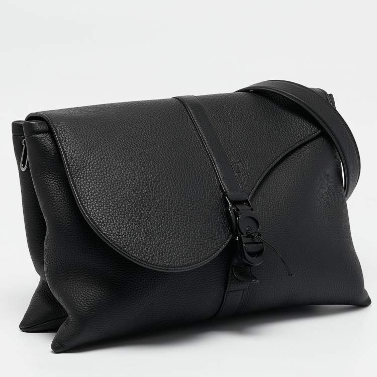 Pre Owned Dior Black Leather Pillow Bag