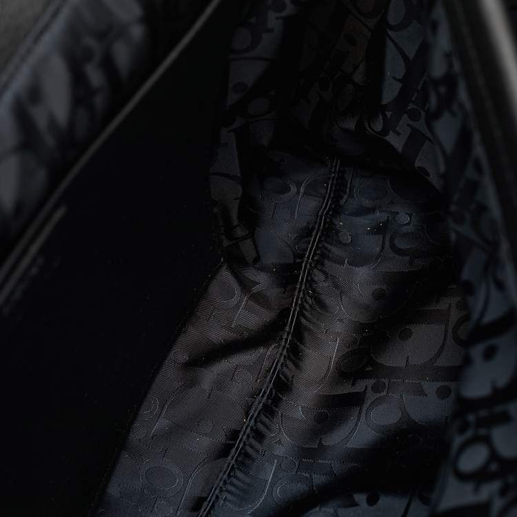 Pre Owned Dior Black Leather Pillow Bag