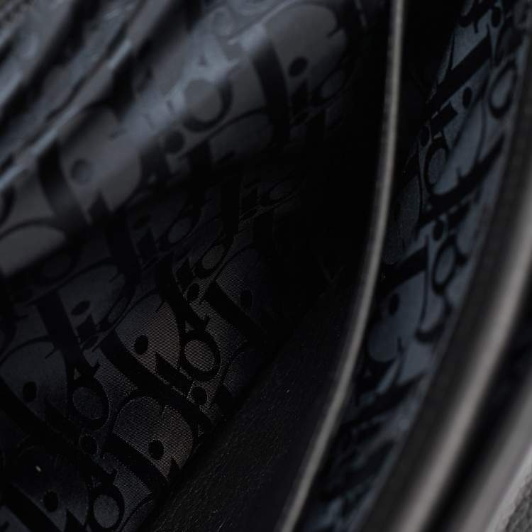 Pre Owned Dior Black Leather Pillow Bag