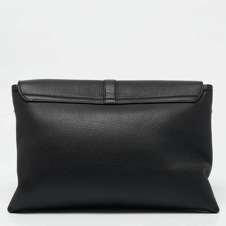 Pre Owned Dior Black Leather Pillow Bag