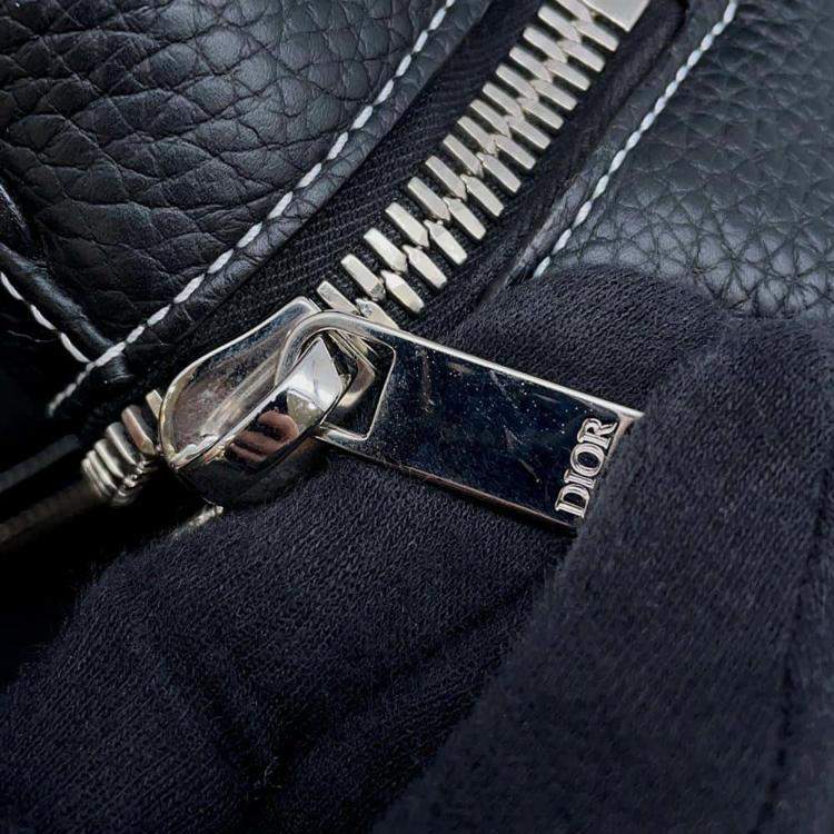 Pre Owned Dior Black Leather Rango Travel Shoulder Bag
