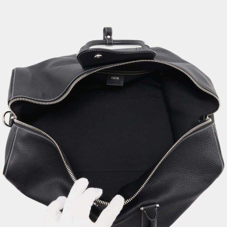Pre Owned Dior Black Leather Rango Travel Shoulder Bag