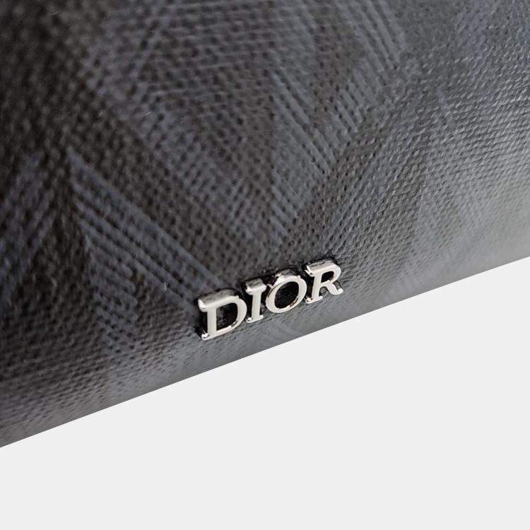 Pre Owned Dior Black PVC Ringo Toiletry bag