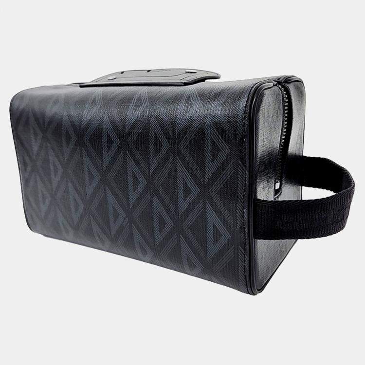 Pre Owned Dior Black PVC Ringo Toiletry bag