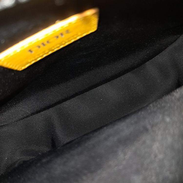Pre Owned Dior Yellow Leather World Tour Belt Bag