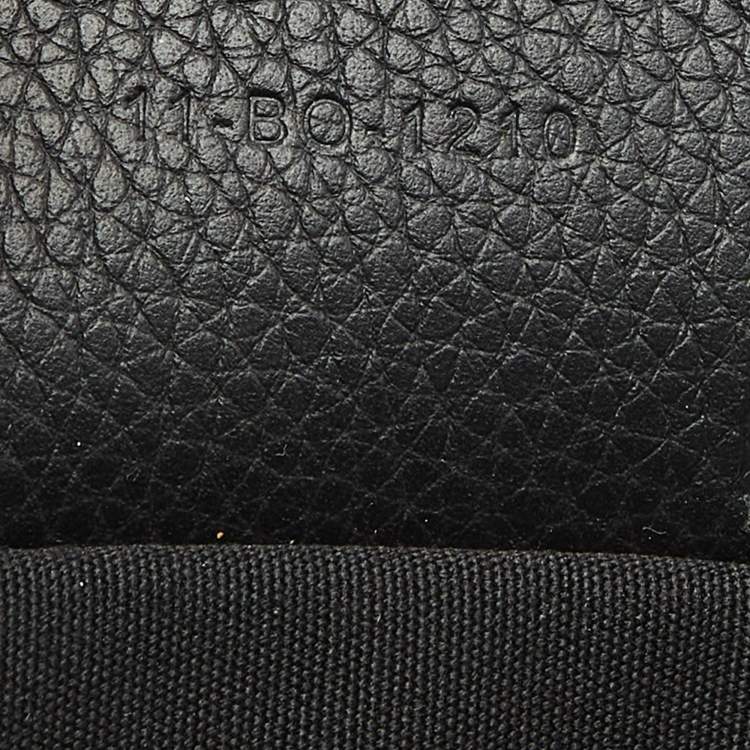 Pre Owned Dior Black Leather Maxi Saddle Bag