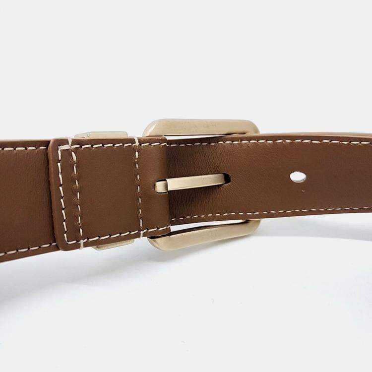 Pre Owned Dior Brown PVC Dior Homme CD Diamond Belt Bag