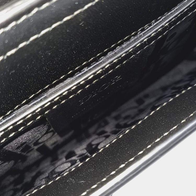 Pre Owned Dior Black Leather Homme Crossbody Bag