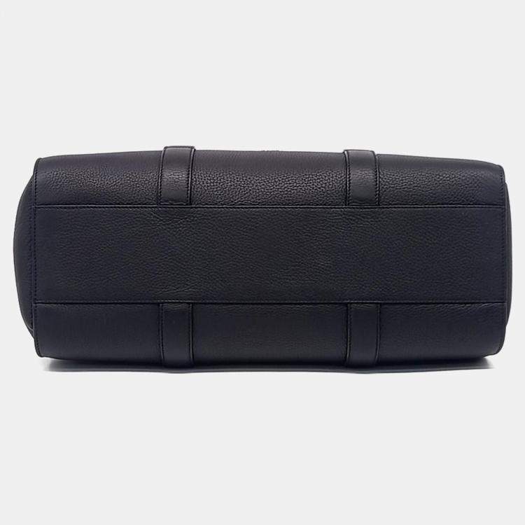 Pre Owned Dior Black Leather Corolla Large Tote