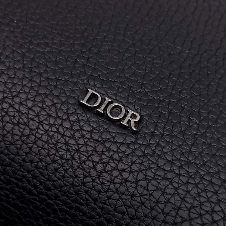 Pre Owned Dior Black Leather Corolla Large Tote