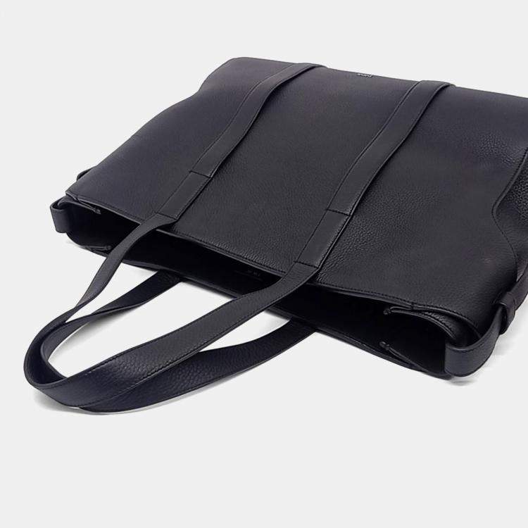 Pre Owned Dior Black Leather Corolla Large Tote