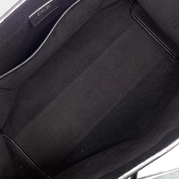 Pre Owned Dior Black Leather Corolla Large Tote