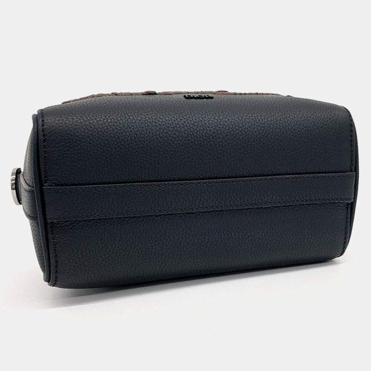 Pre Owned Dior Black Leather X CACTUS JACK Ringo Messenger Bag