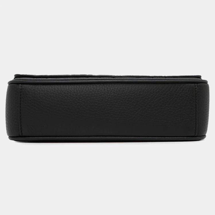 Pre Owned Dior Gravity Black Leather Messenger Bag