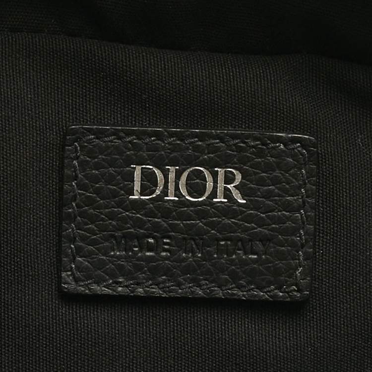 Pre Owned Dior Navy Blue Oblique Canvas Safari Bag