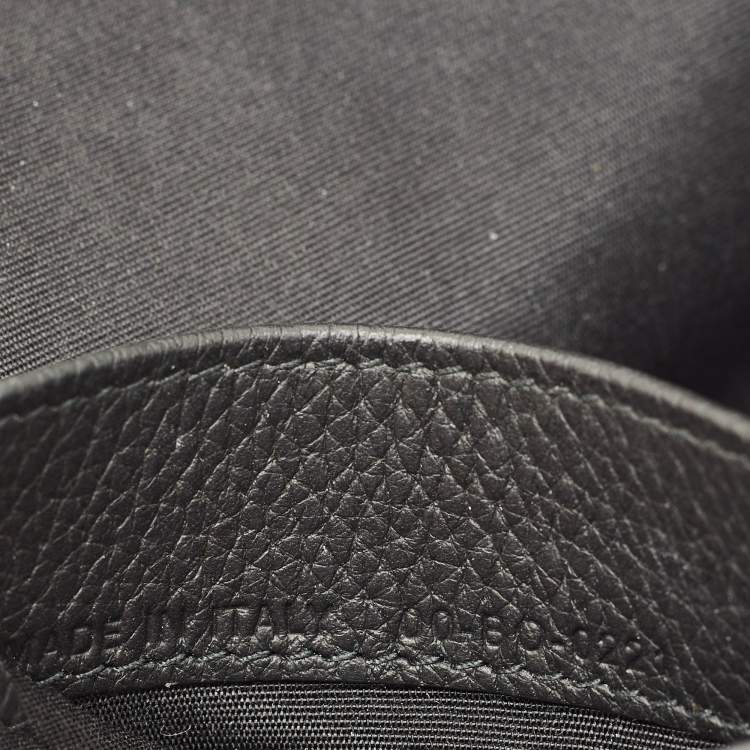 Pre Owned Dior Black Leather CD Toiletry Pouch
