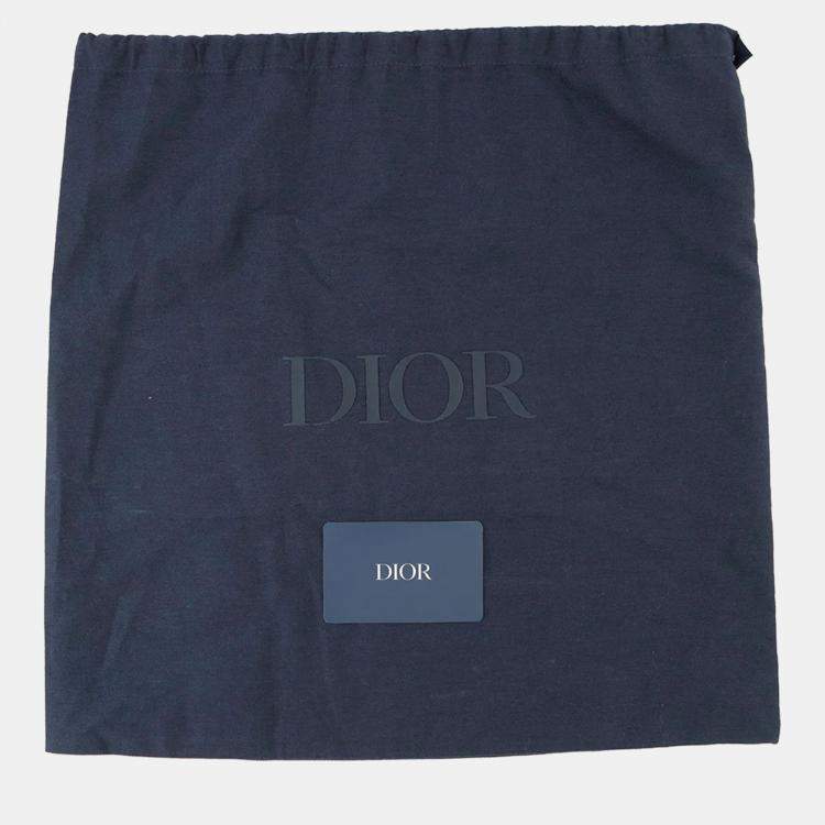 Pre Owned Dior Camouflage Saddle Crossbody Bag Navy Canvas
