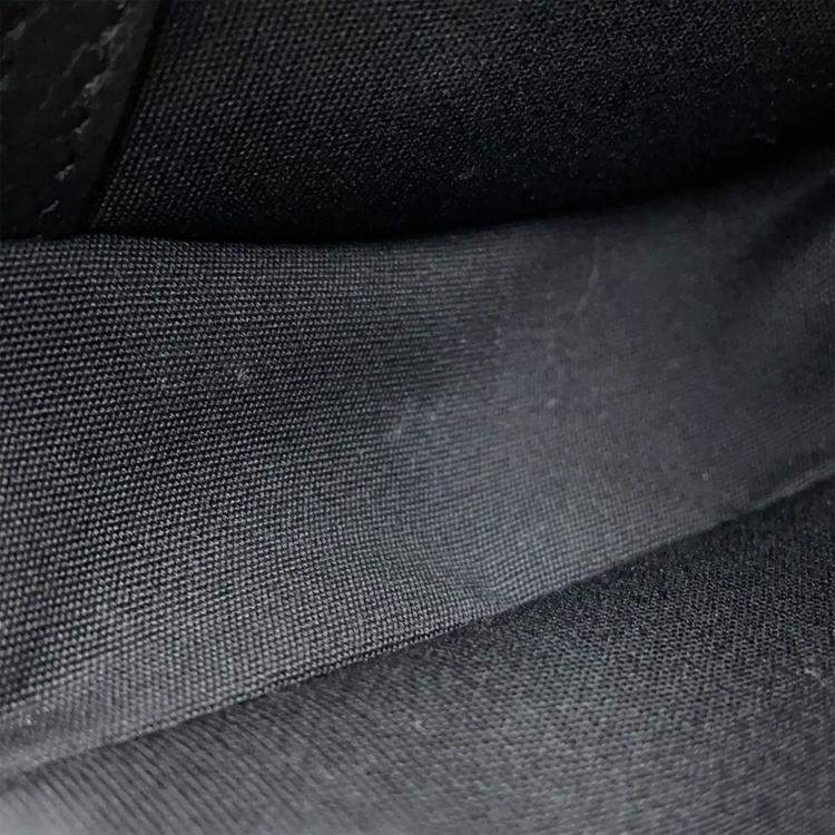 Pre Owned Dior Oblique Saddle Shoulder Black Canvas Calf Leather Size Mini