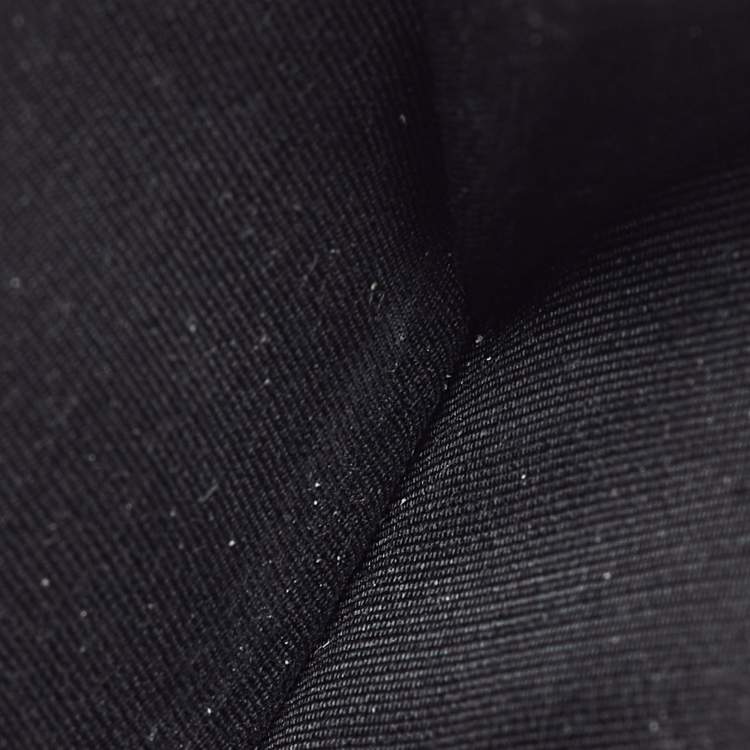 Pre Owned Dior Black Oblique Jacquard, Leather  Zipped Card Holder