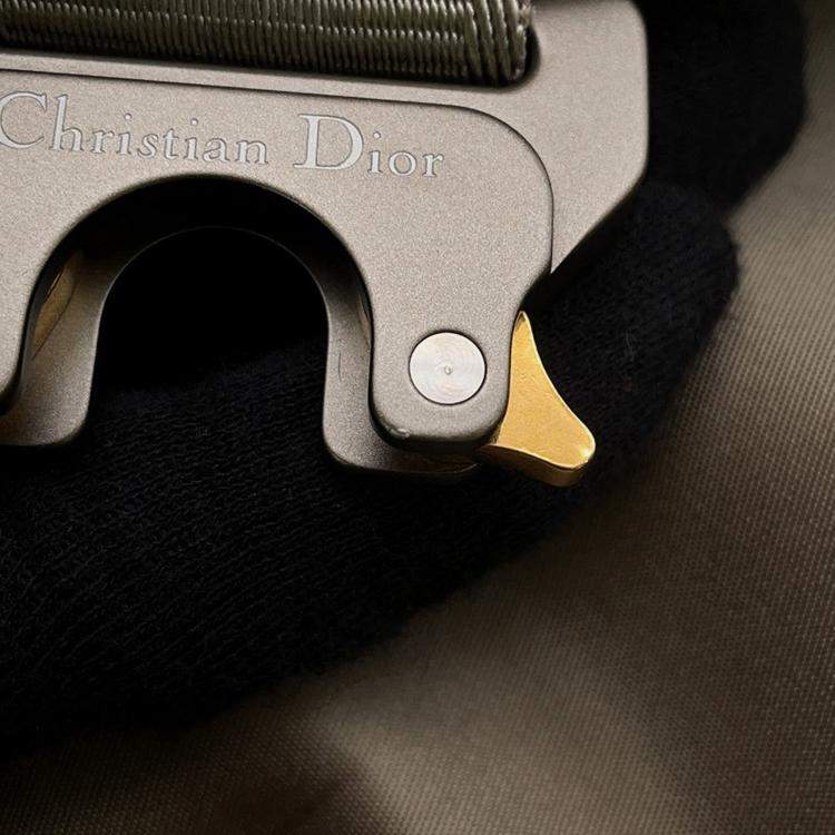 Pre Owned Dior Cobra Backpack Khaki/Beige Nylon Mesh