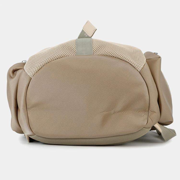 Pre Owned Dior Cobra Backpack Khaki/Beige Nylon Mesh