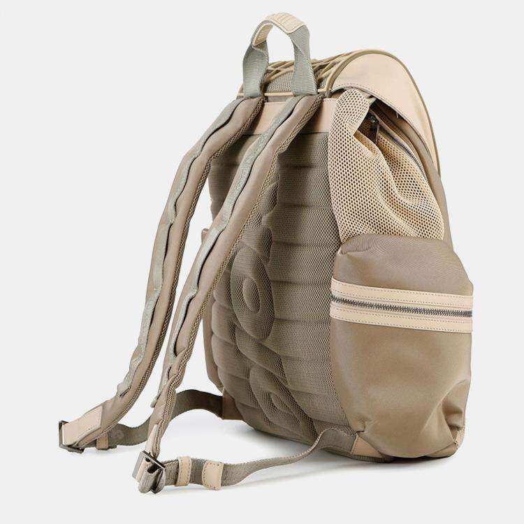 Pre Owned Dior Cobra Backpack Khaki/Beige Nylon Mesh