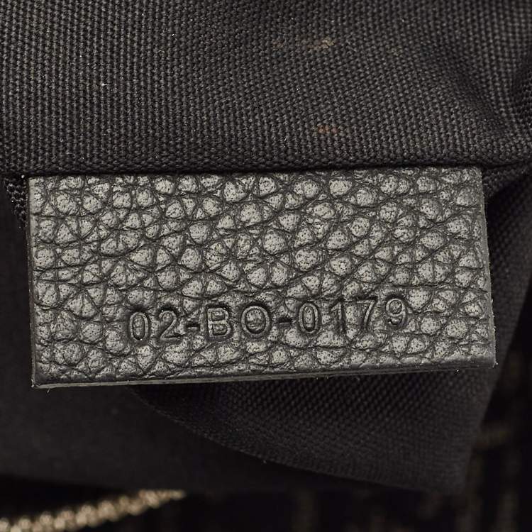 Pre Owned Dior Black Oblique Canvas and Leather Saddle Bag