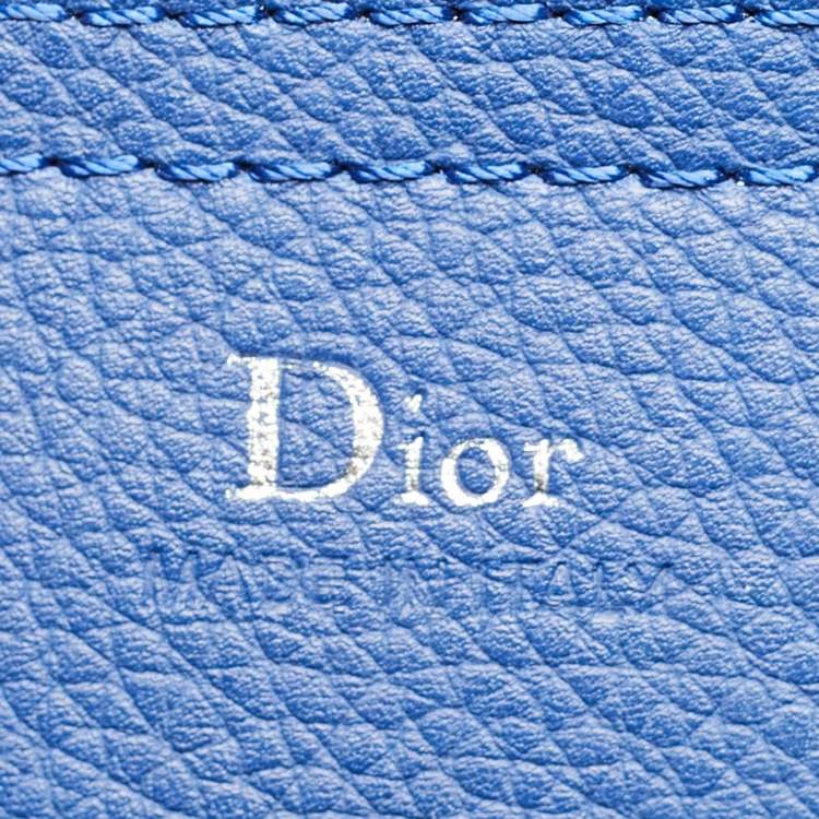 Pre Owned Dior Motion Blue Leather Backpack