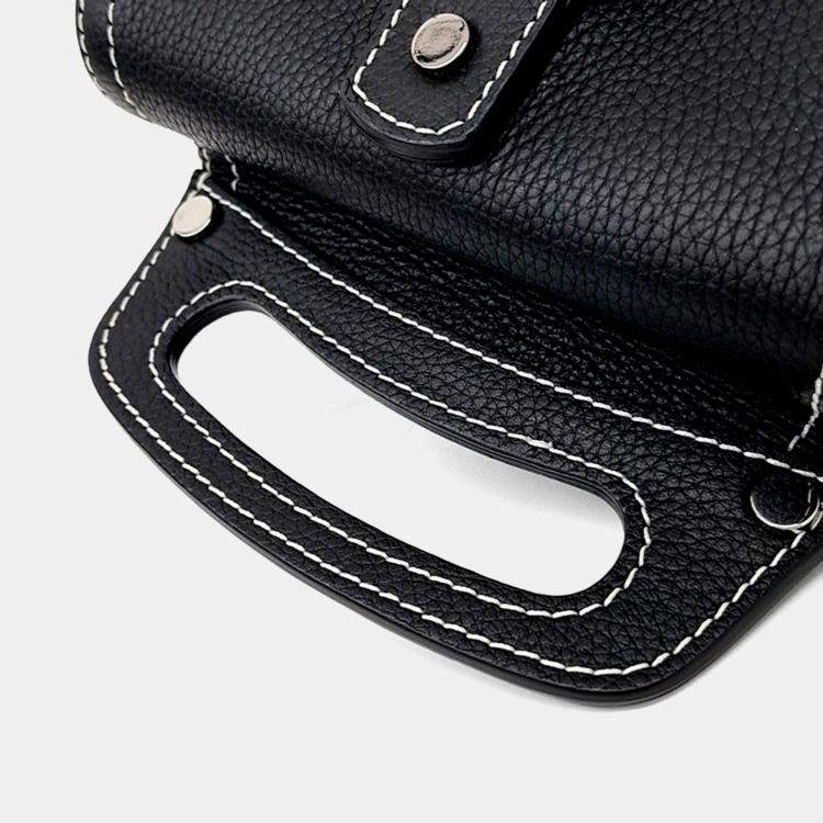 Pre Owned Dior Black Leather Gallop Mini Slingback