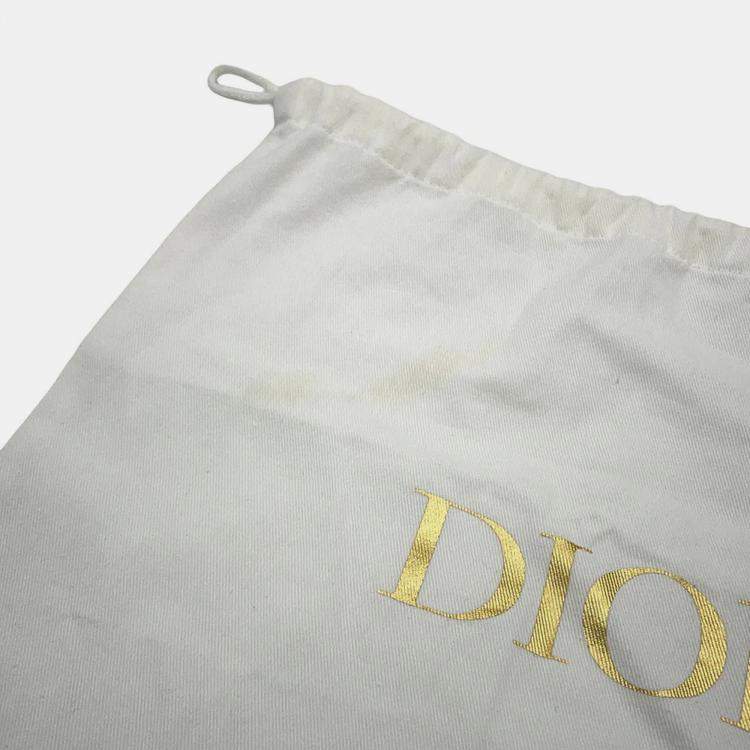 Pre Owned Dior Kenny Scharf Collaboration Oblique Clutch Bag Black/Beige Jacquard Canvas