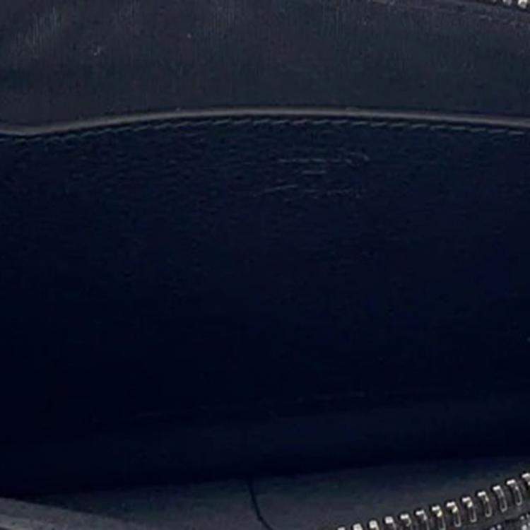 Pre Owned Dior Kenny Scharf Collaboration Oblique Clutch Bag Black/Beige Jacquard Canvas