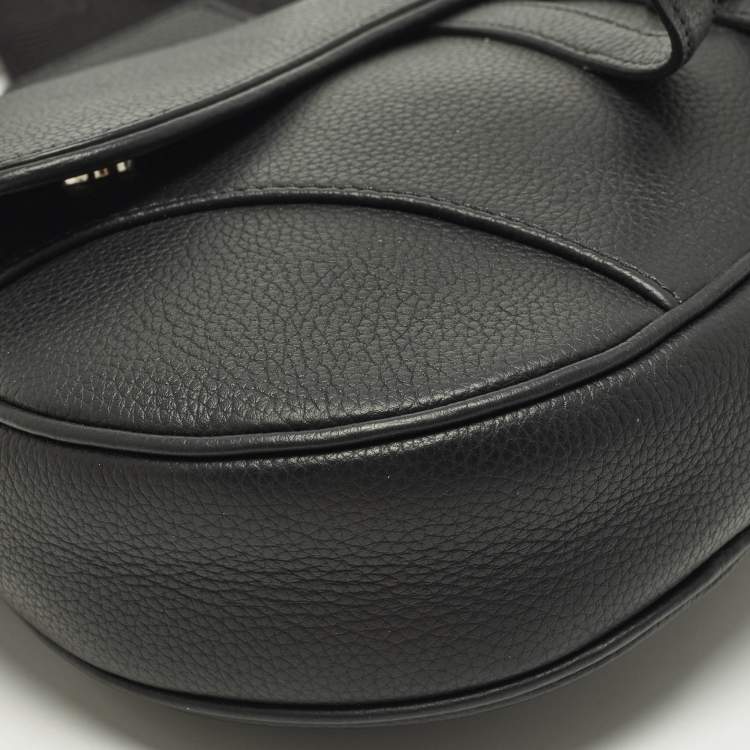 Pre Owned حقيبة كروس بودي السرج ديور جلد أسود