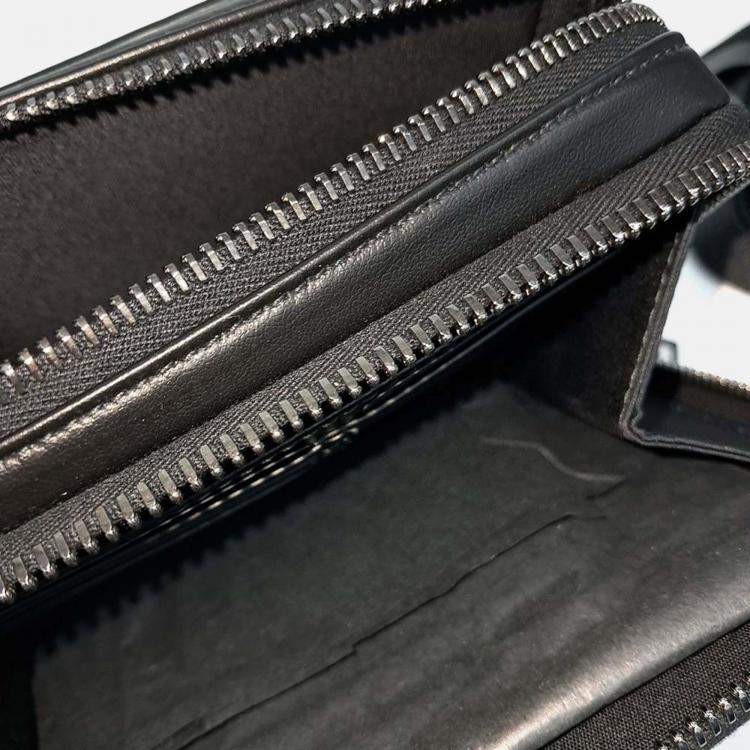 Pre Owned Dior Black PVC Messenger Crossbody Bag