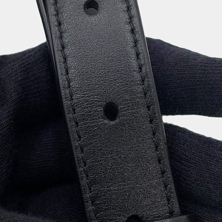 Pre Owned Dior CD Hit The Road Vertical Pouch Shoulder Bag Black CanvasLeather