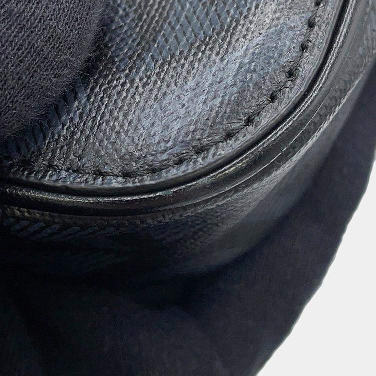 Pre Owned Dior CD Hit The Road Vertical Pouch Shoulder Bag Black CanvasLeather