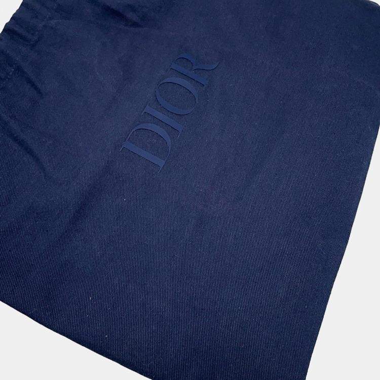 Pre Owned Dior CD Hit The Road Vertical Pouch Shoulder Bag Black CanvasLeather