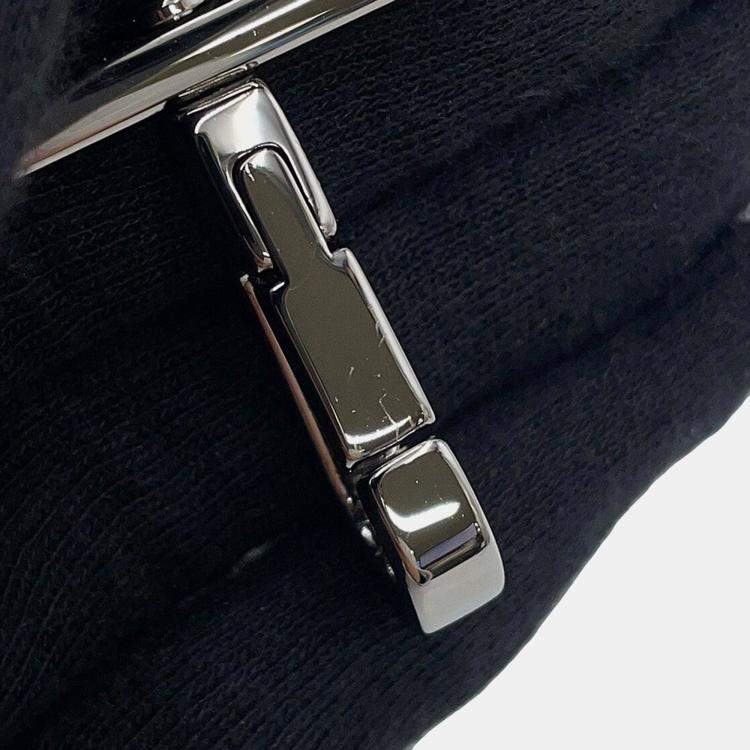 Pre Owned Dior Oblique Safari North-South 2-Way Shoulder Bag Black Canvas Leather Size Mini