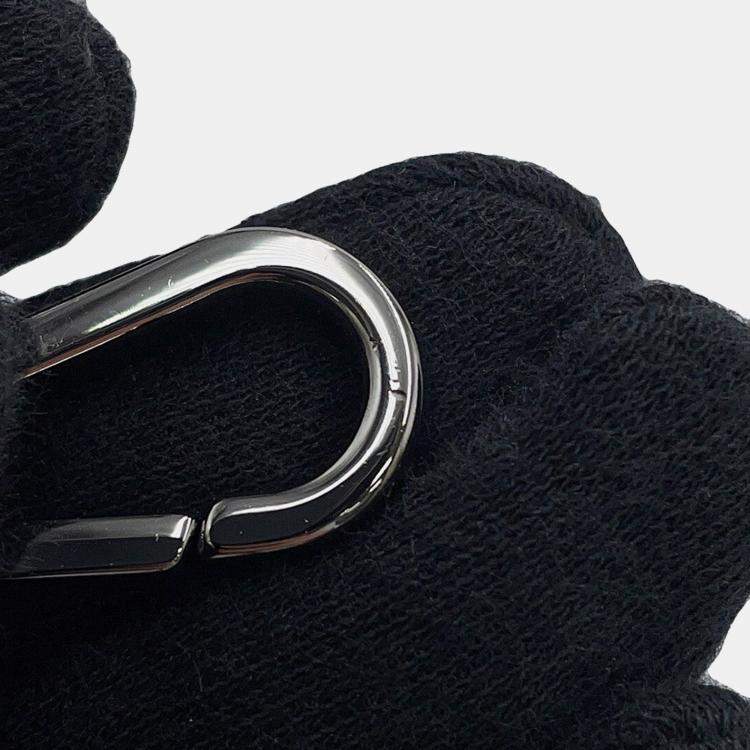 Pre Owned Dior Oblique Safari North-South 2-Way Shoulder Bag Black Canvas Leather Size Mini