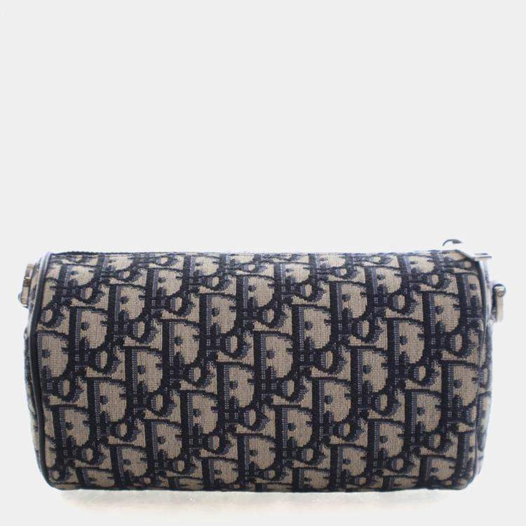 Pre Owned Dior Men Mini Oblique Roller Bag