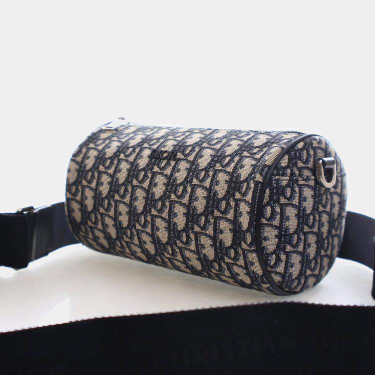 Pre Owned Dior Men Mini Oblique Roller Bag