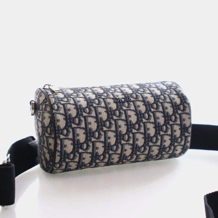 Pre Owned Dior Men Mini Oblique Roller Bag