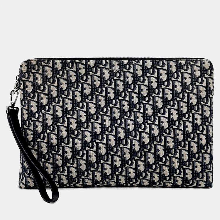 Pre Owned Dior Homme Oblique Clutch