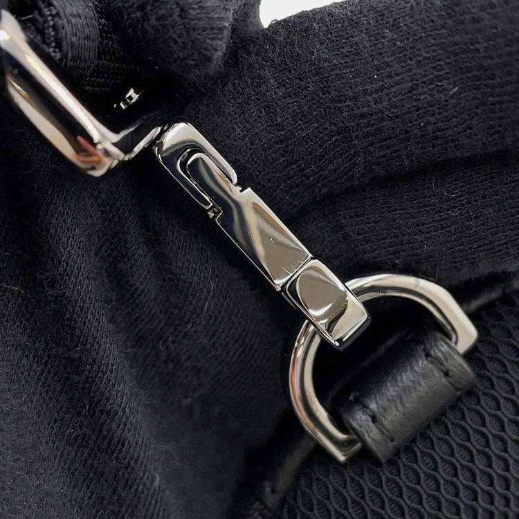 Pre Owned Dior Oblique Scarab Crossbody Bag Black Canvas Size Mini