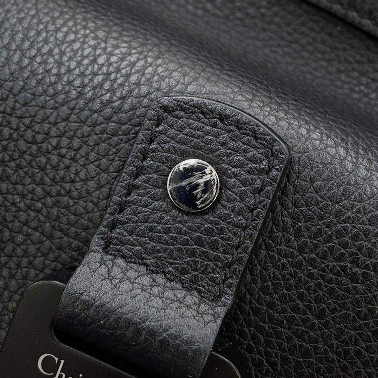 Pre Owned Dior Oblique Gallop Mini Sling Bag Black/Beige Canvas Leather