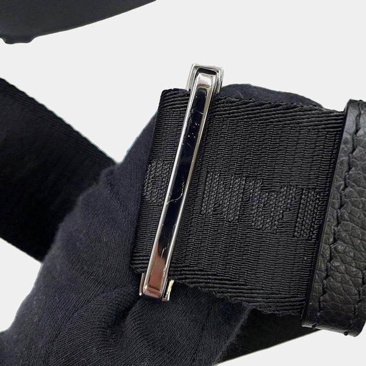 Pre Owned Dior Oblique Gallop Mini Sling Bag Black/Beige Canvas Leather