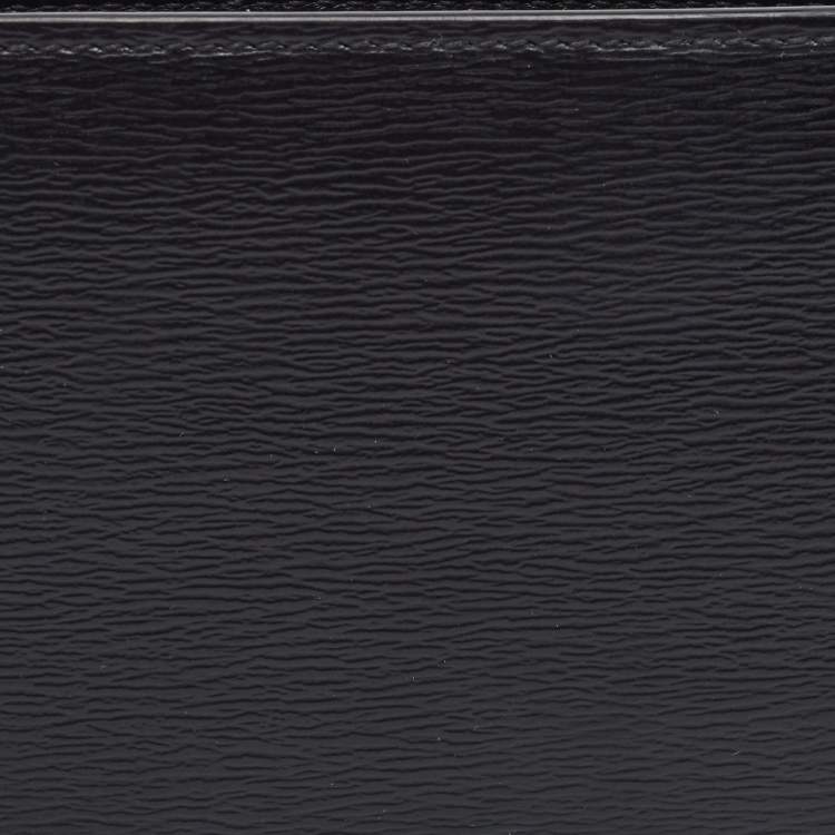 Pre Owned Dior Black Grain Leather Bifold Wallet