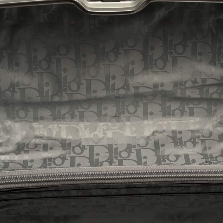 Pre Owned Dior x Rimowa Blue/Grey Oblique Print Aluminium Personal Case